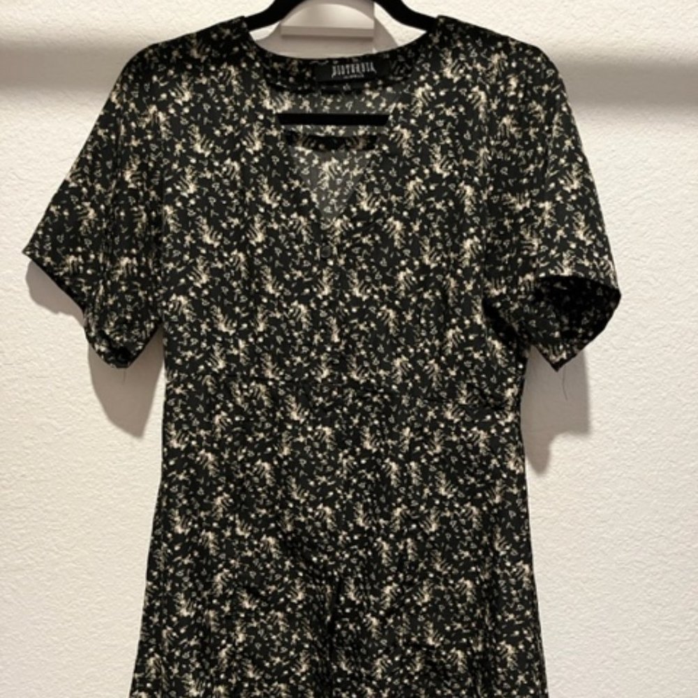Disturbia Gardenia Print Mini Dress
